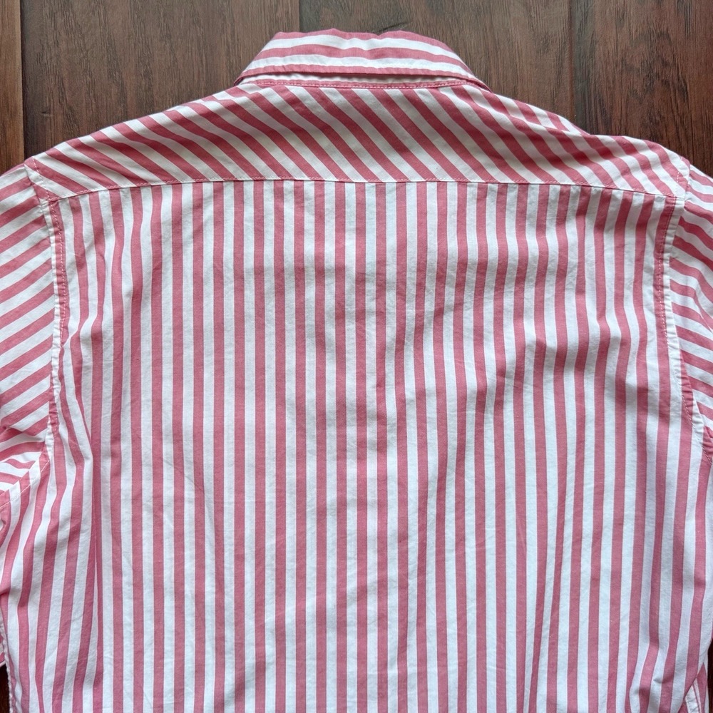 Nili Lotan Women's Red Striped Button Down Shirt XS Quiet Luxury‎ Boyfriend Prep - Picture 14 of 16